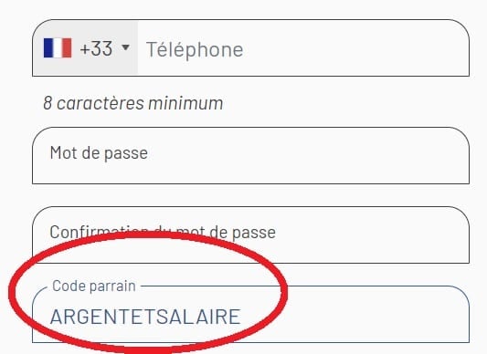 Code parrain Raizers