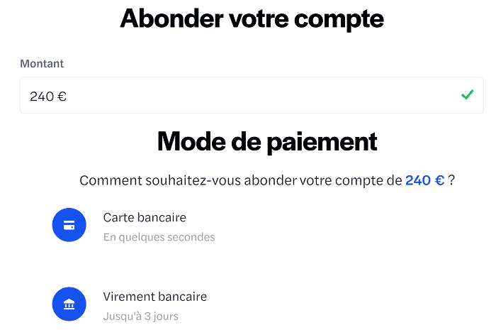 October comment ça marche : Abonder son compte