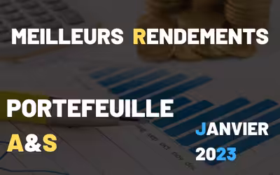 Meilleurs rendements plateformes Crowdfunding Portefeuille A&S