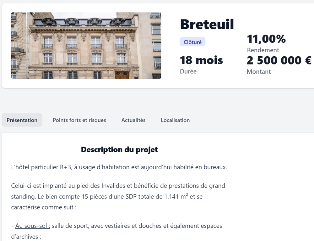 Fundimmo fiche projet