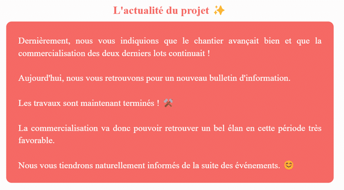 La Première Brique reporting projet