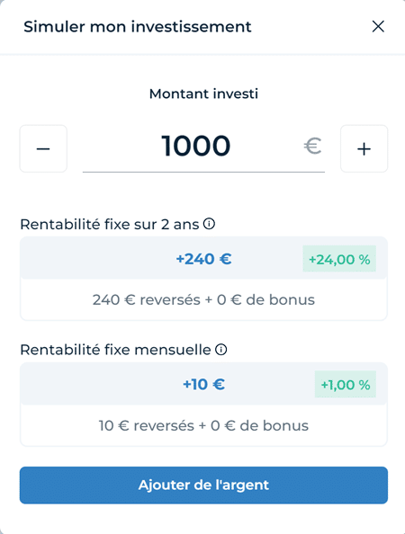 Bricks simulation investissement