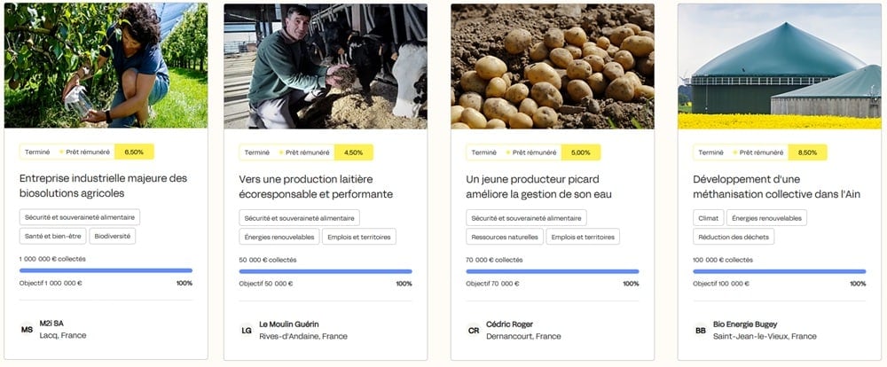 Miimosa Projets en financement