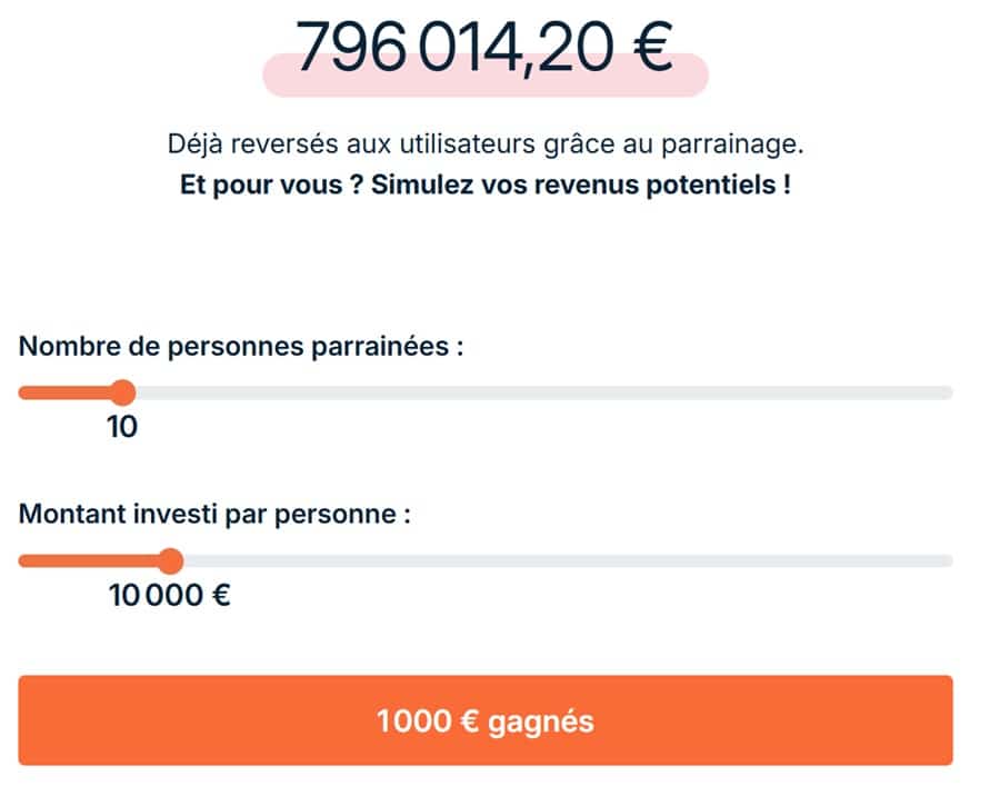 Bricks simulateur parrainage