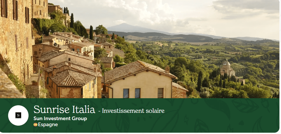 Enerfip - Sunrise Italia- Investissement solaire - 30-09-2025