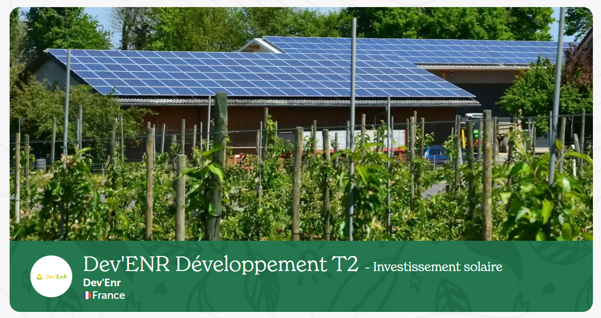 Enerfip - Dev'ENR Développement T2- Investissement solaire - 07/11/2025