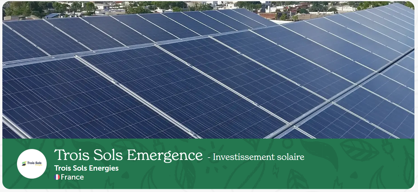 Enerfip - Trois Sols Emergence - Investissement solaire - 10/12/2025