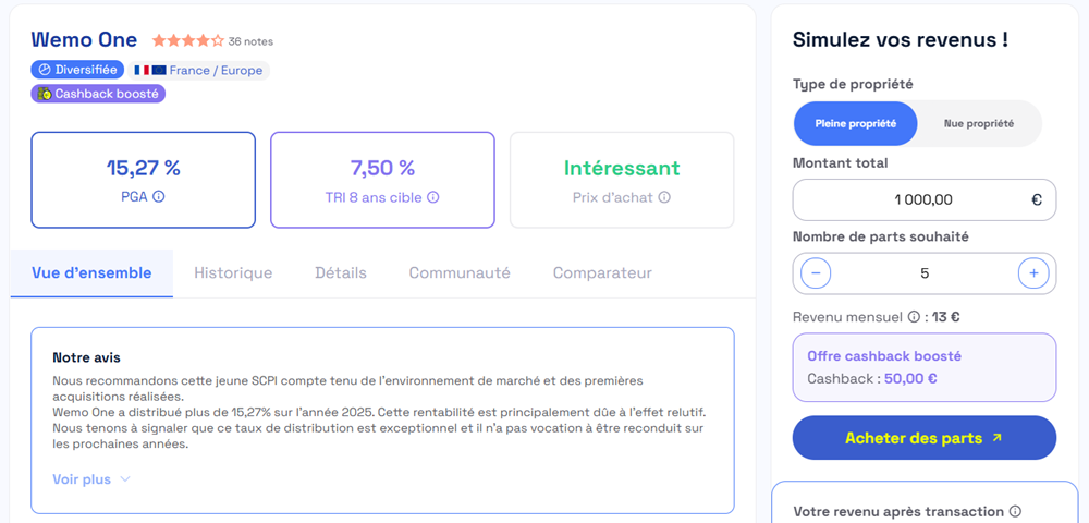 Louve Invest Fiche SCPI