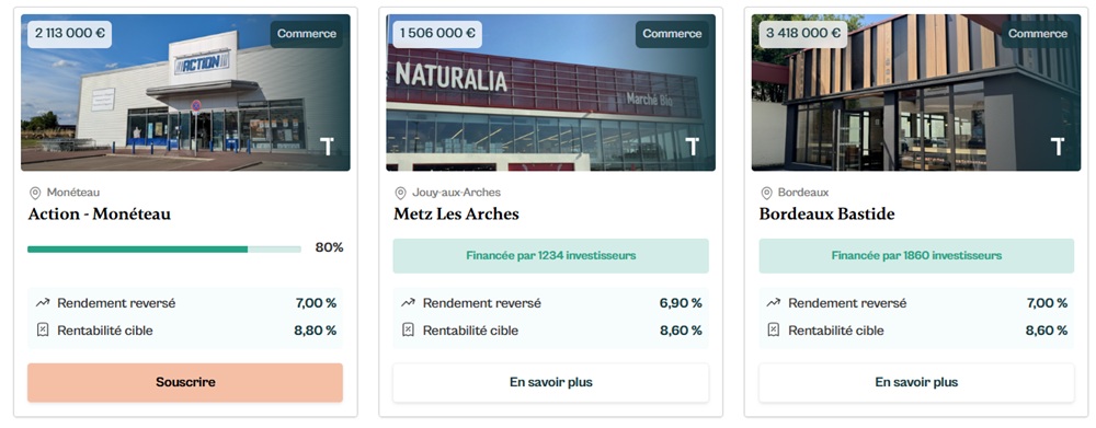 Tantiem liste de projets