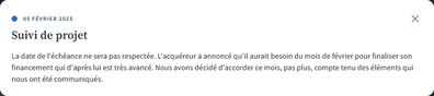Info du 5 Fév 2025    Mes opérations WeShareBonds