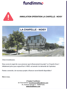 ANNULATION levée La Chapelle Noisy