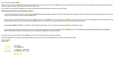 Screenshot 2025 03 31 at 17 39 23 Important   Évolution de la situation de Solylend Screenshot 2025 03 31 at 17 39 23 Important   Évolution de la situation de Solylend