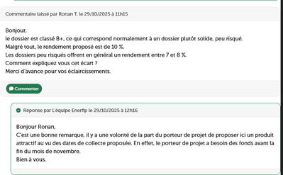 Commentaires Opération Lumière investissement Mix énergétique Commentaires Opération Lumière investissement Mix énergétique